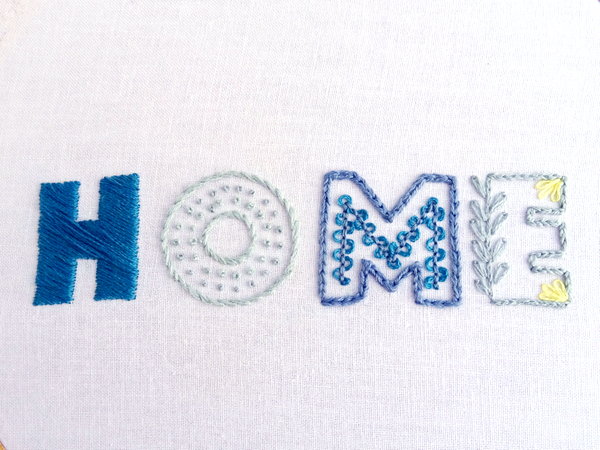 How to Embroider Large Letters