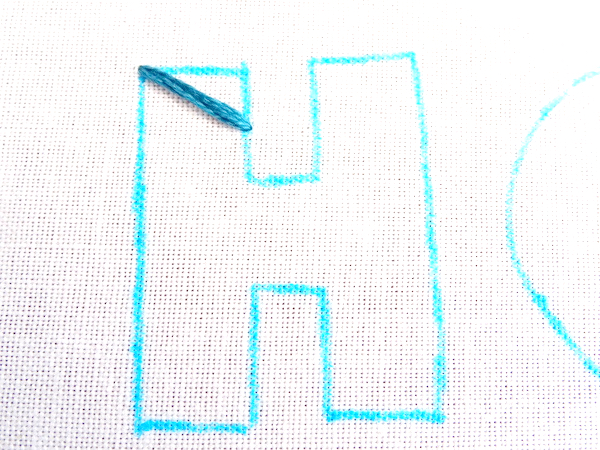 How to Embroider Large Letters