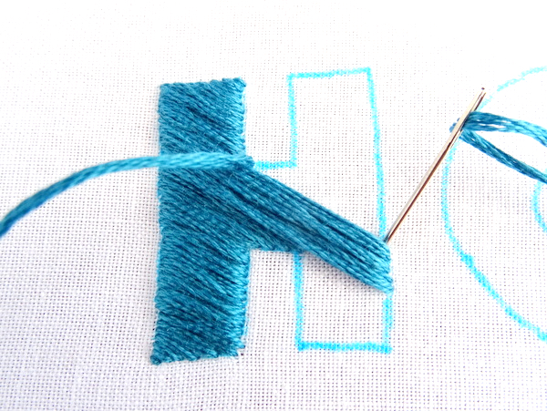 How to Embroider Large Letters