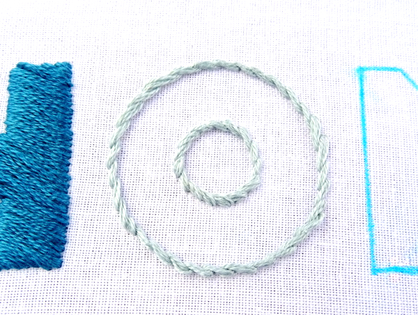 How to Embroider Large Letters