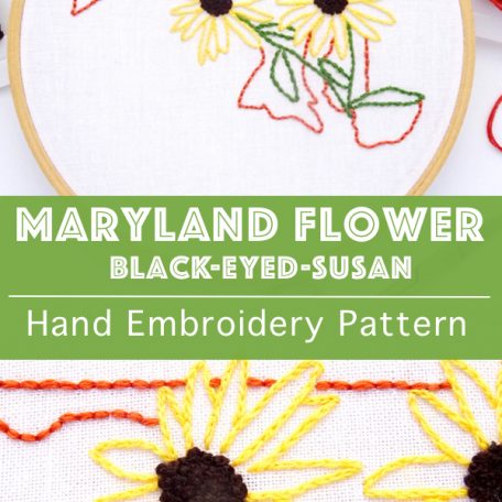 maryland-state-flower-hand-embroidery-pattern-black-eyed-susan