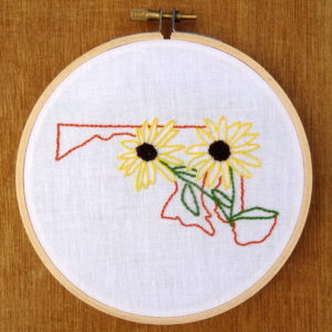 Maryland State Flower Embroidery Pattern {Black-Eyed Susan}