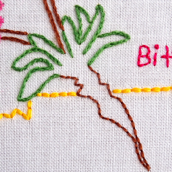 Montana State Flower Embroidery Pattern {Bitterroot}