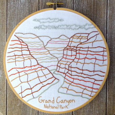 Grand Canyon National Park Hand Embroidery Pattern