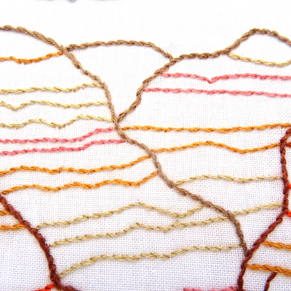Grand Canyon National Park Embroidery Pattern