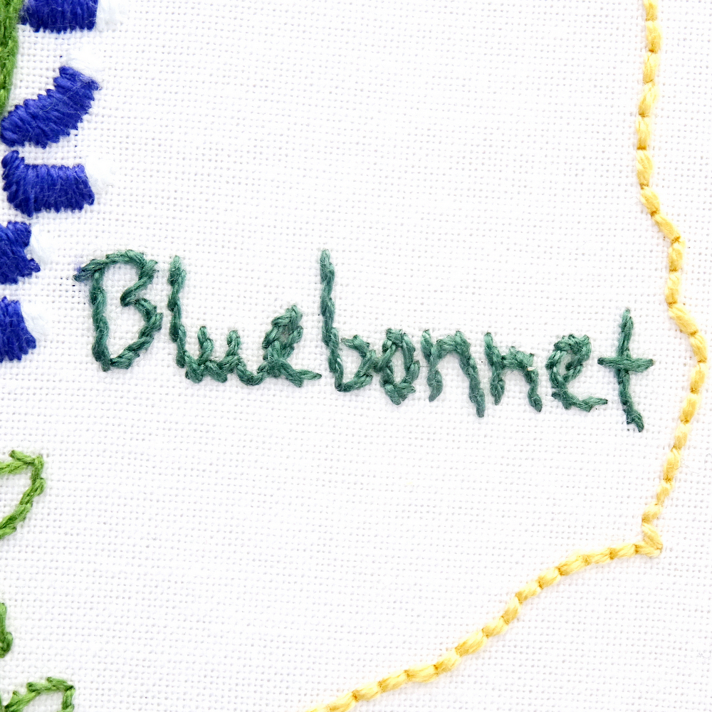 Texas Flower Hand Embroidery Pattern {Bluebonnet}