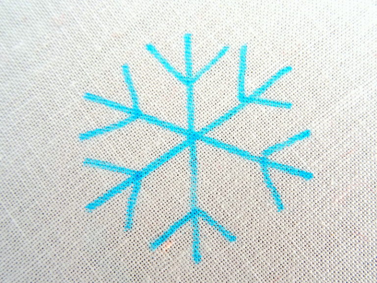 Simple snowflake embroidery pattern tutorial  wandering threads embroidery