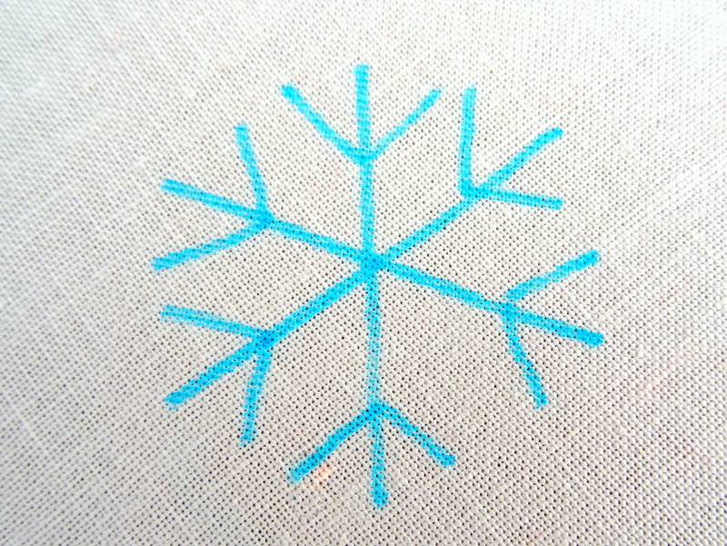 Simple Snowflake Embroidery Pattern