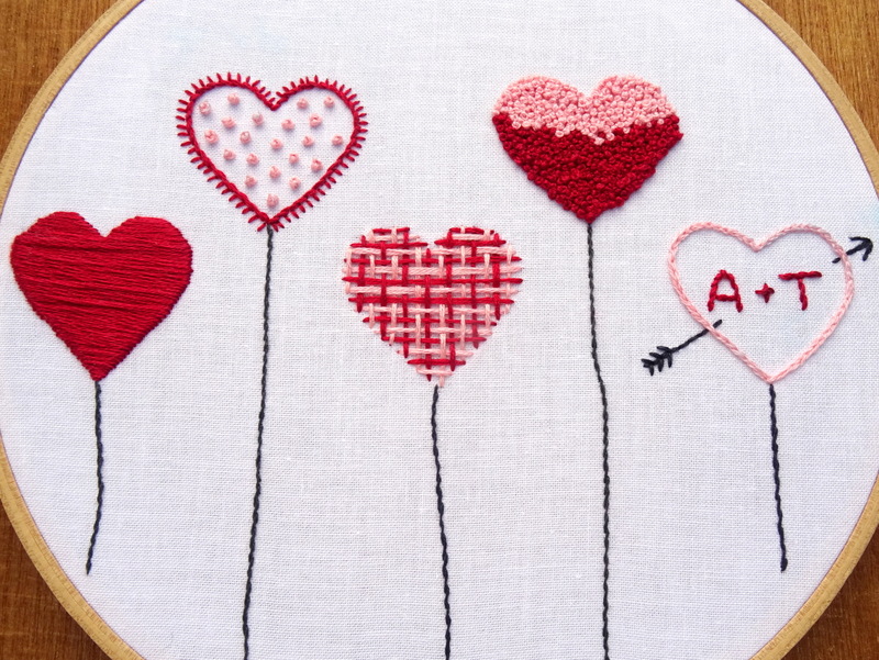 Embroidery Sewing Needlecraft Craft Supplies Tools Heart Embroidery 