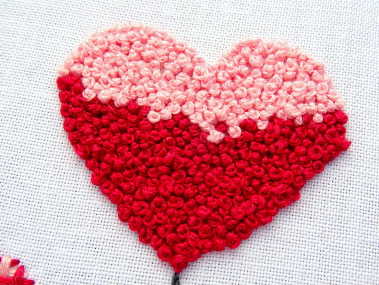 5 free heart embroidery patterns diy tutorial  wandering threads