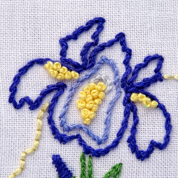 Tennessee State Flower Hand Embroidery Patten {Iris}