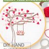 Love Birds Heart Tree Hand Embroidery Pattern - Wandering Threads