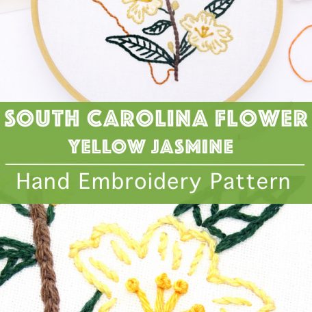 south-carolina-flower-hand-embroidery-pattern-yellow-jasmine