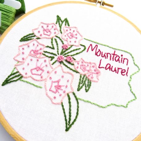 pennsylvania-state-flower-hand-embroidery-pattern-mountain-laurel