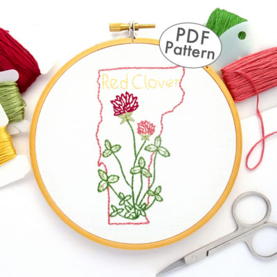 Vermont State Flower Hand Embroidery Pattern