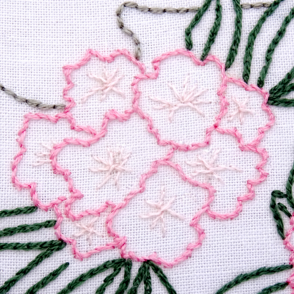 Washington Flower Hand Embroidery Pattern {Coast Rhododendron}