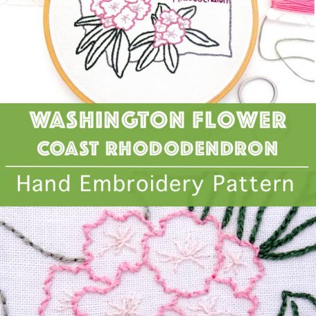 washington-flower-hand-embroidery-pattern-coast-rhododendron