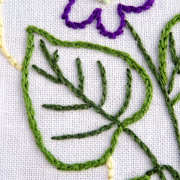 Wisconsin State Flower Hand Embroidery Patten {Wood Violet}