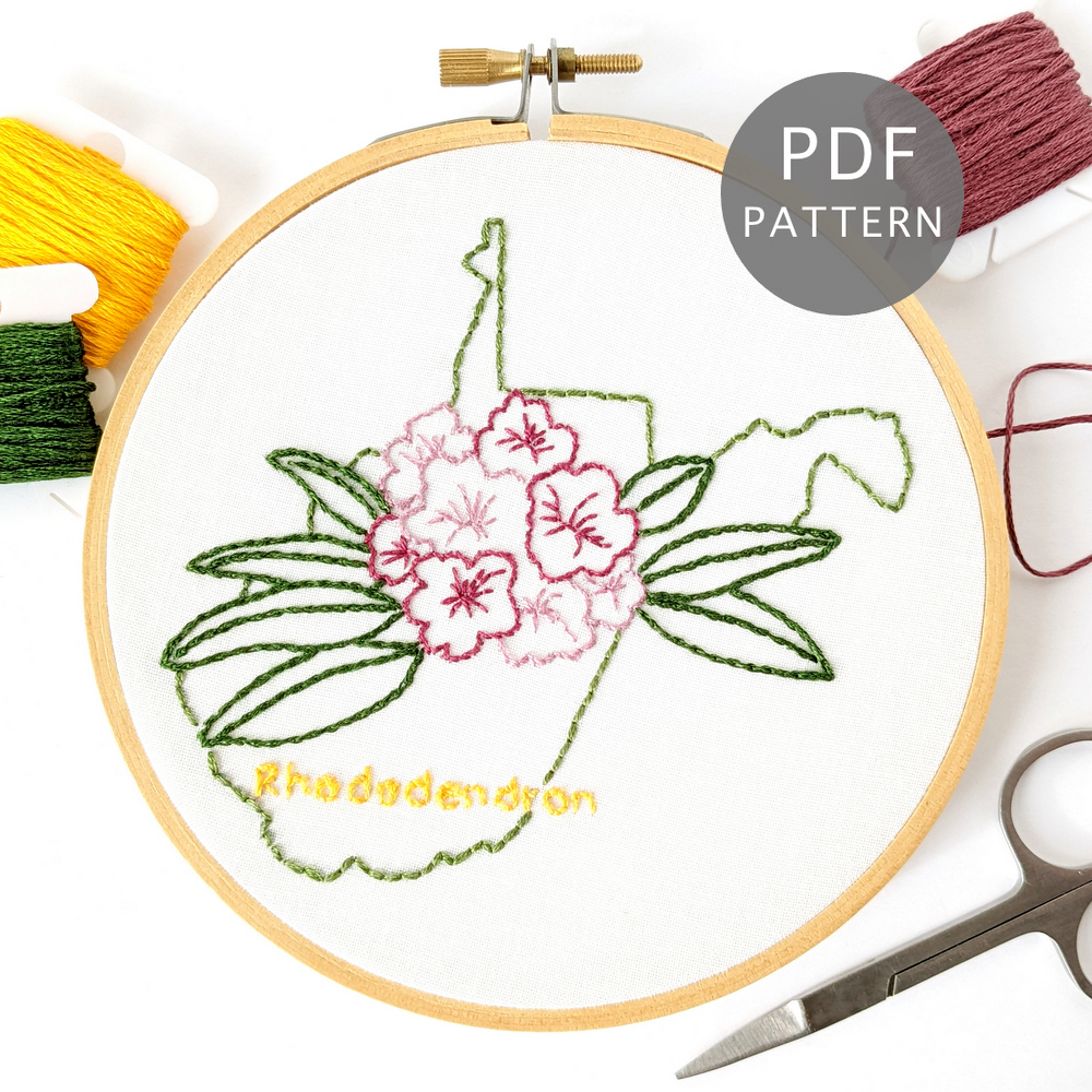 Pink Rose Cross Stitch Pattern, Flower, Beginner embroidery