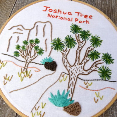 Joshua Tree National Park Hand Embroidery Pattern