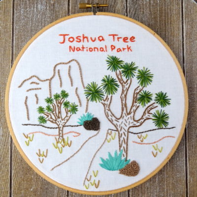 Joshua Tree National Park Hand Embroidery Pattern