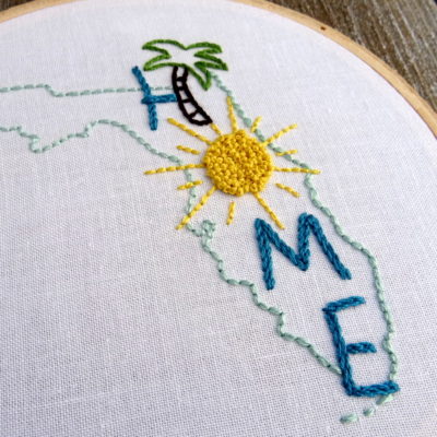 Florida State HOME Hand Embroidery Pattern