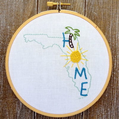 Florida State HOME Hand Embroidery Pattern