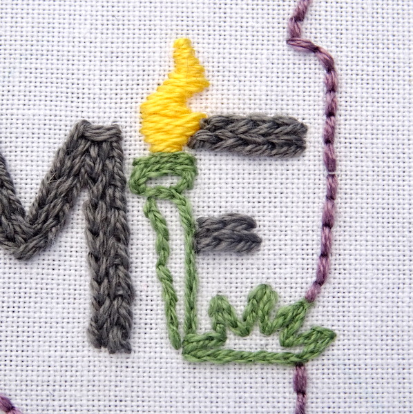 New York State HOME Hand Embroidery Pattern