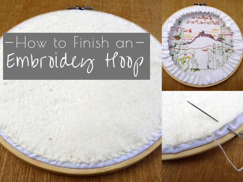 Tutorial How to frame your embroidery work in a hoop