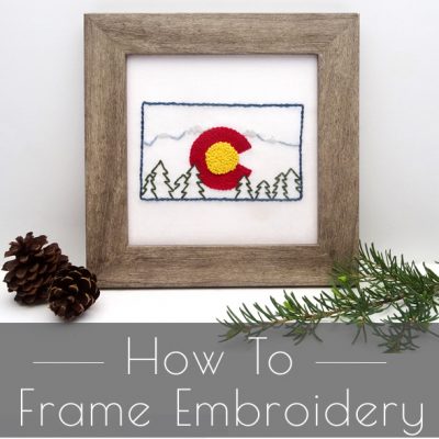 How to Frame Embroidery