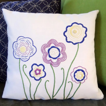 Doodle Flower Embroidery Pattern