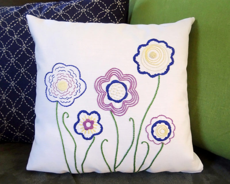 Doodle Flower Embroidery Pattern