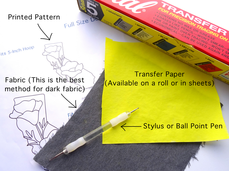 Embroidery Tracing Paper - White & Yellow