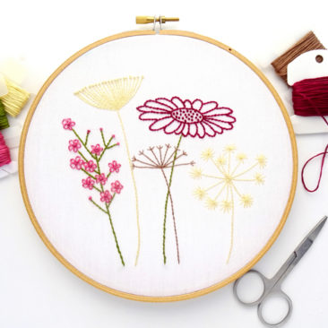 Wildflower Hand Embroidery Pattern