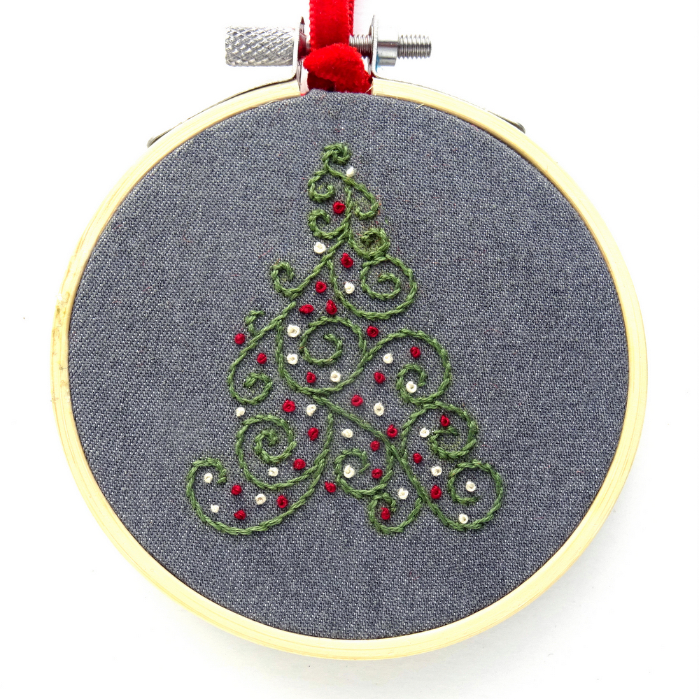 Holiday Ornament Set Hand Embroidery Pattern