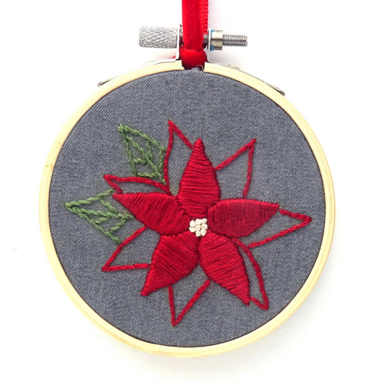 Holiday Ornament Set Hand Embroidery Pattern Wandering Threads Embroidery