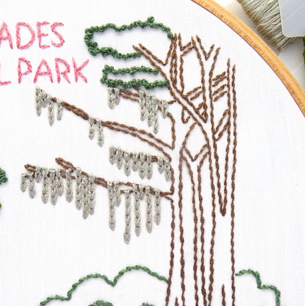 Everglades National Park Hand Embroidery Pattern