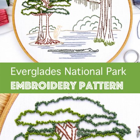 Everglades National Park Hand Embroidery Pattern