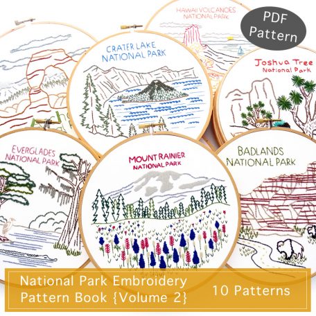 National Park Embroidery Pattern Book Volume 2