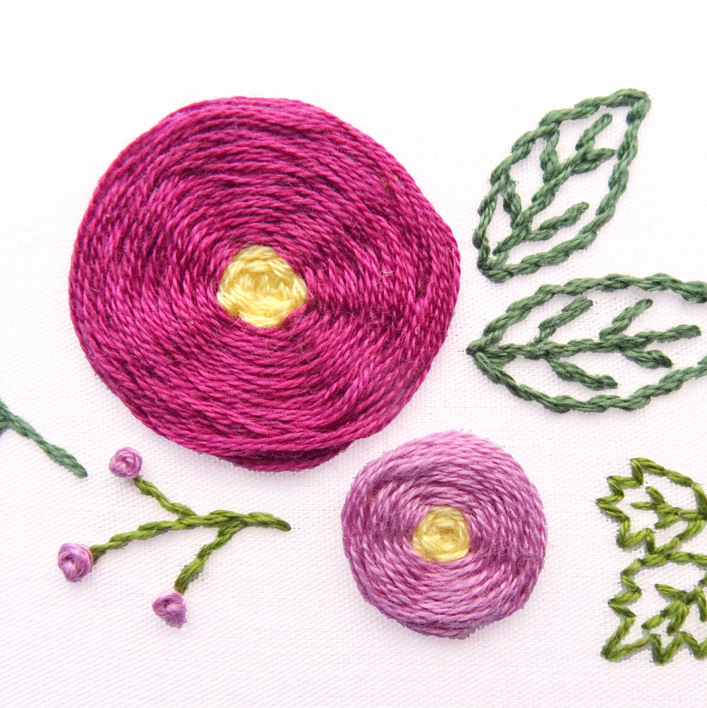 Spring Wreath Hand Embroidery Pattern