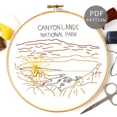 Canyonlands National Park Hand Embroidery Pattern