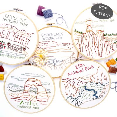 Utah National Park Hand Embroidery ebook