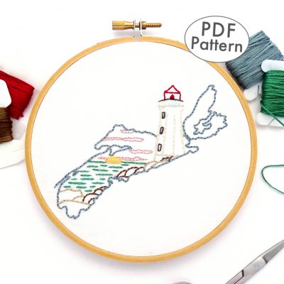 Nova Scotia Hand Embroidery Pattern