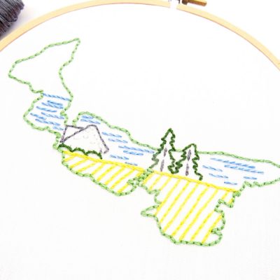 Prince Edward Island Hand Embroidery Pattern