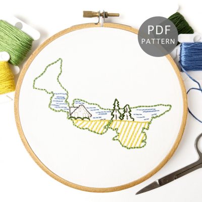 Prince Edward Island Hand Embroidery Pattern