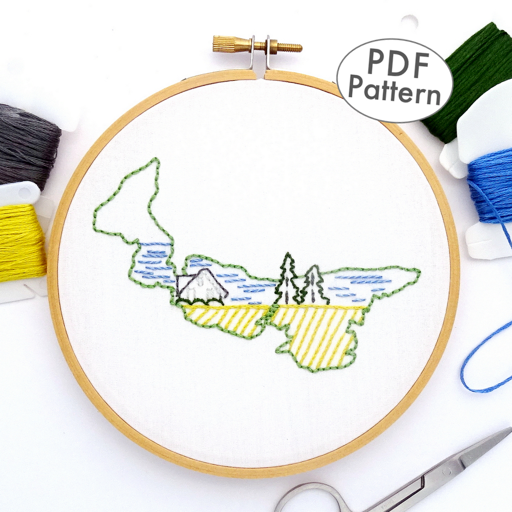 Prince Edward Island Hand Embroidery Pattern