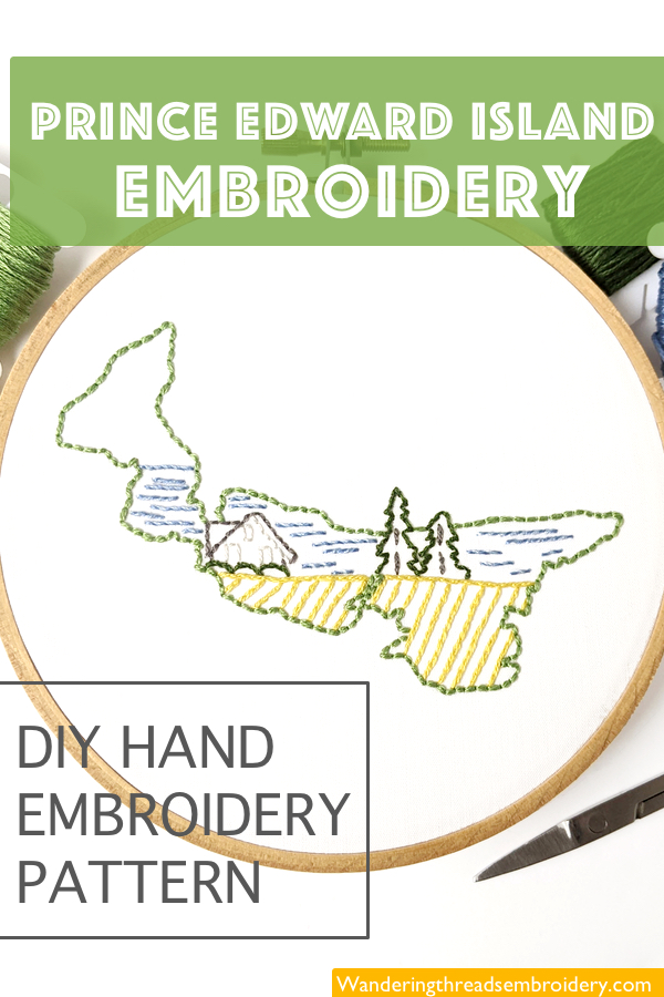 Prince Edward Island Hand Embroidery Pattern