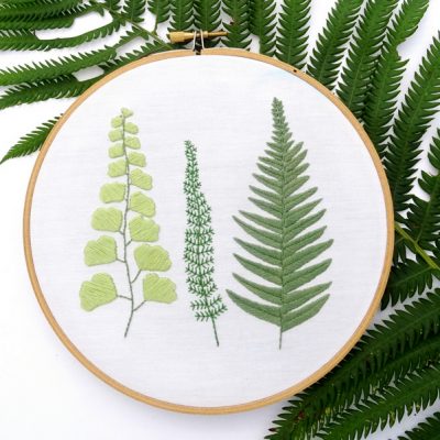 FREE Embroidery Pattern: Botanical Ferns