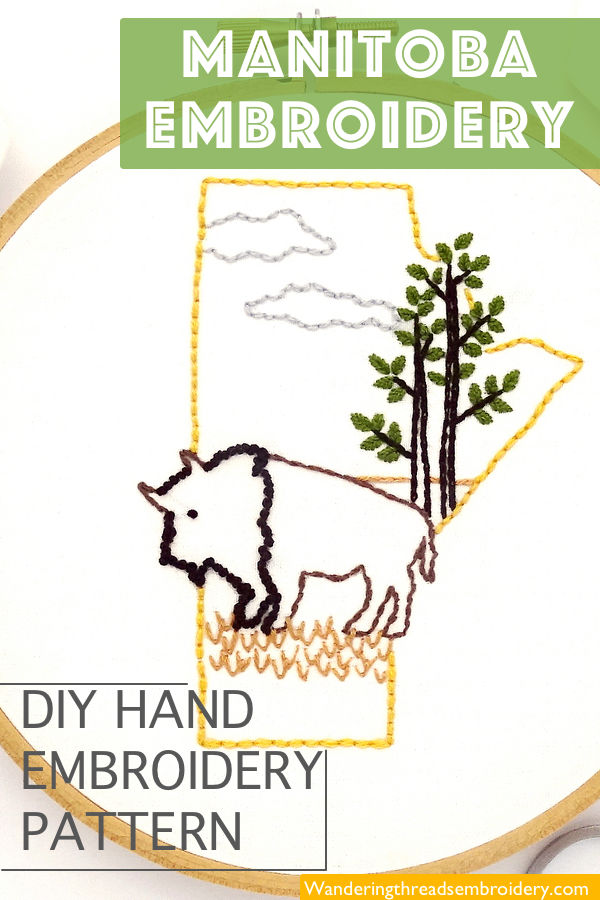 Manitoba Hand Embroidery Pattern