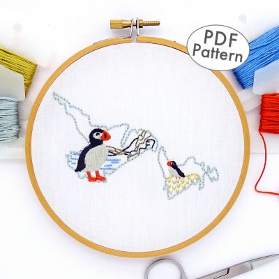 Newfoundland & Labrador Hand Embroidery Pattern
